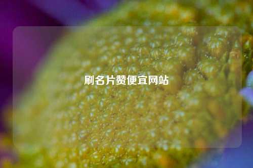 刷名片赞便宜网站